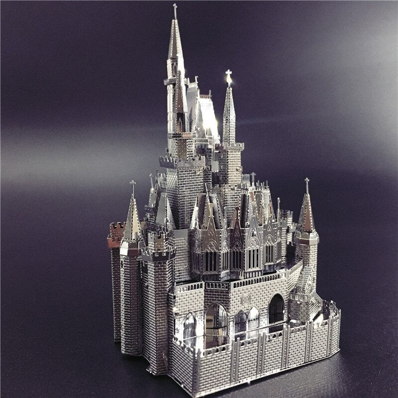 3D Metal model kit Cinderella Castle Building Model DIY 3D