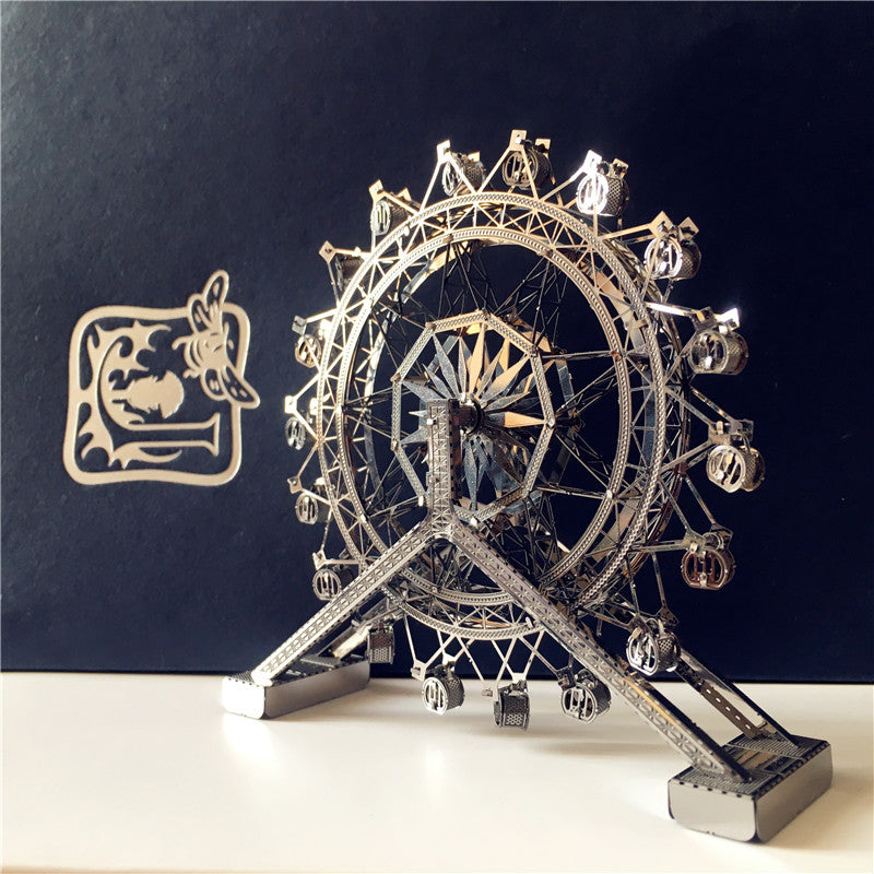 3D metal puzzle Ferris Wheel architecture DIY Assemble Model Kits Laser Cut (Ferris Wheel)