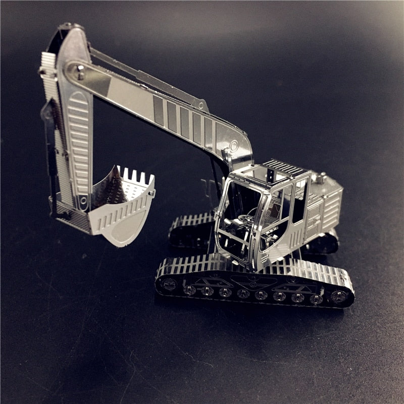 3D Metal puzzle model kit Excavator vehicle Model DIY 3D