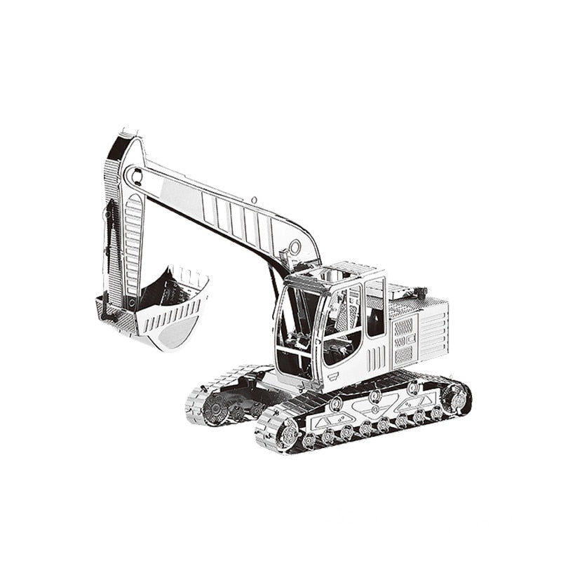 3D Metal puzzle model kit Excavator vehicle Model DIY 3D