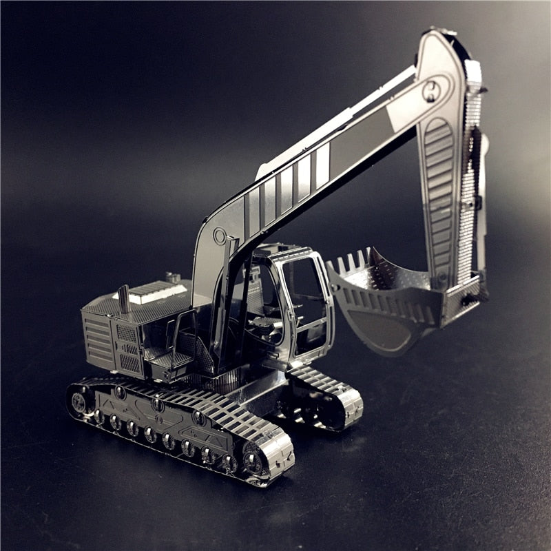 3D Metal puzzle model kit Excavator vehicle Model DIY 3D