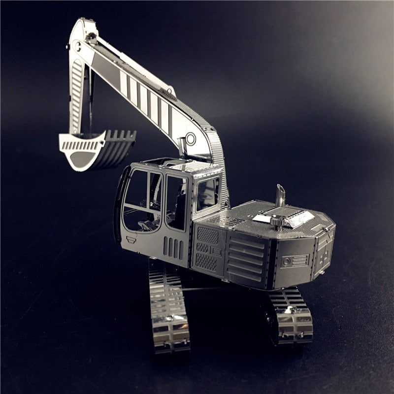 3D Metal puzzle model kit Excavator vehicle Model DIY 3D