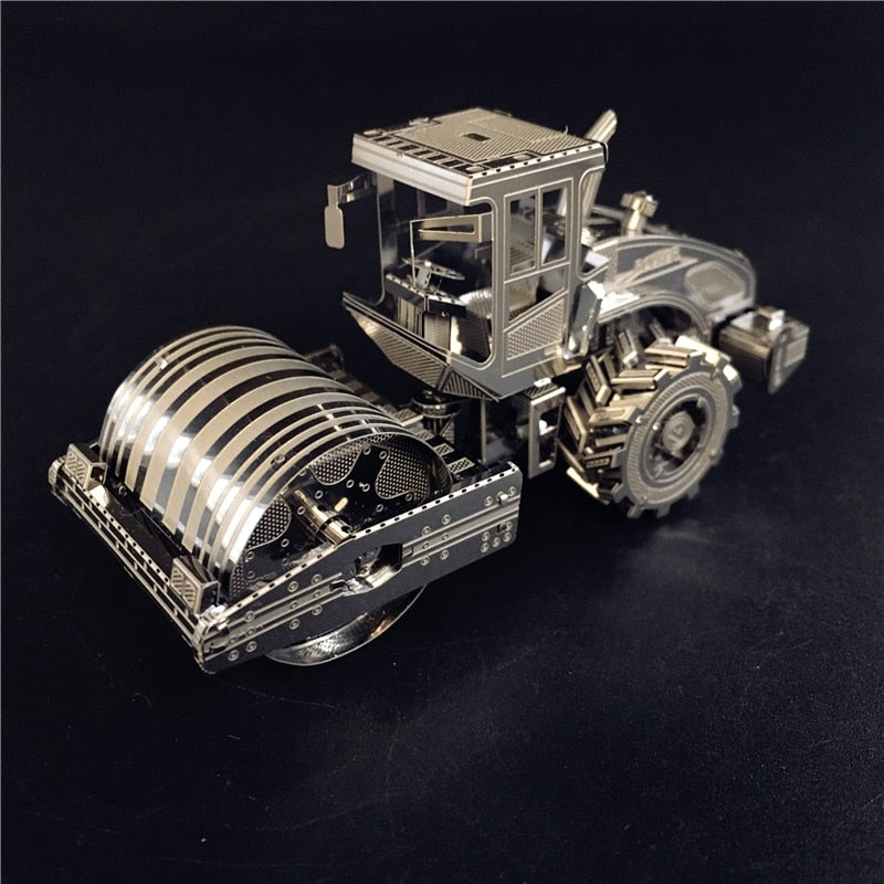 3D Metal model kit road roller vehicle Model DIY 3D