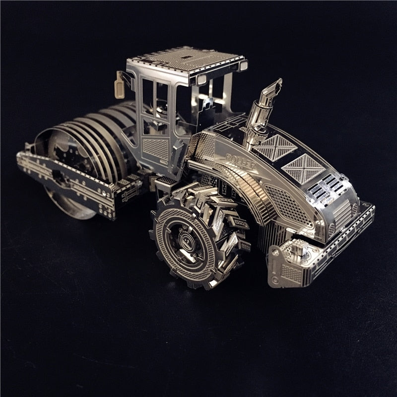 3D Metal model kit road roller vehicle Model DIY 3D