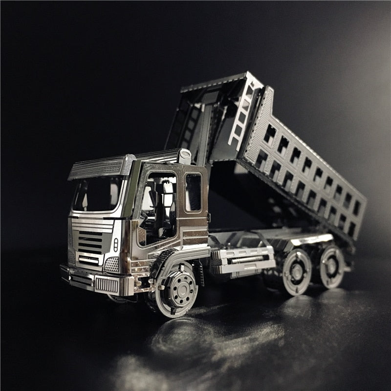 3D Metal puzzle Self-Dump Truck Engineering vehicle Model DIY 3D