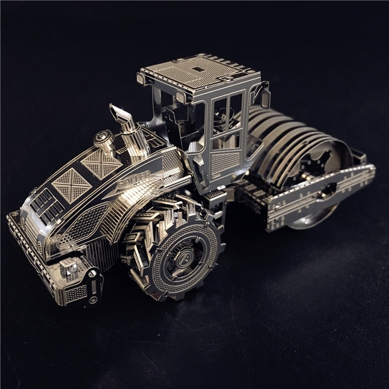 3D Metal model kit road roller vehicle Model DIY 3D