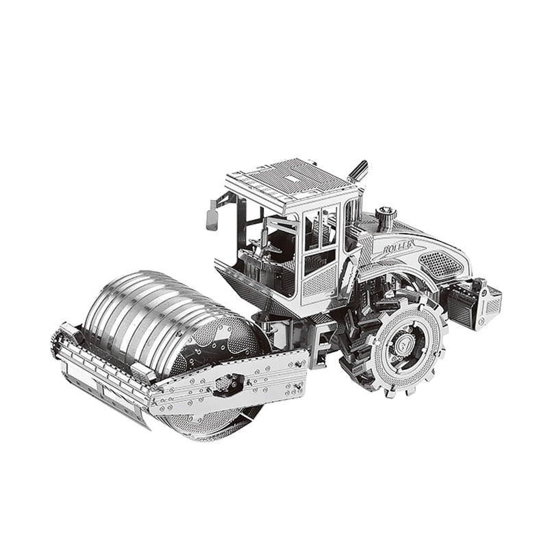 3D Metal model kit road roller vehicle Model DIY 3D