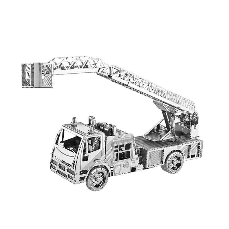 3D Metal Puzzle model kit Fire engine with ladder DIY 3D