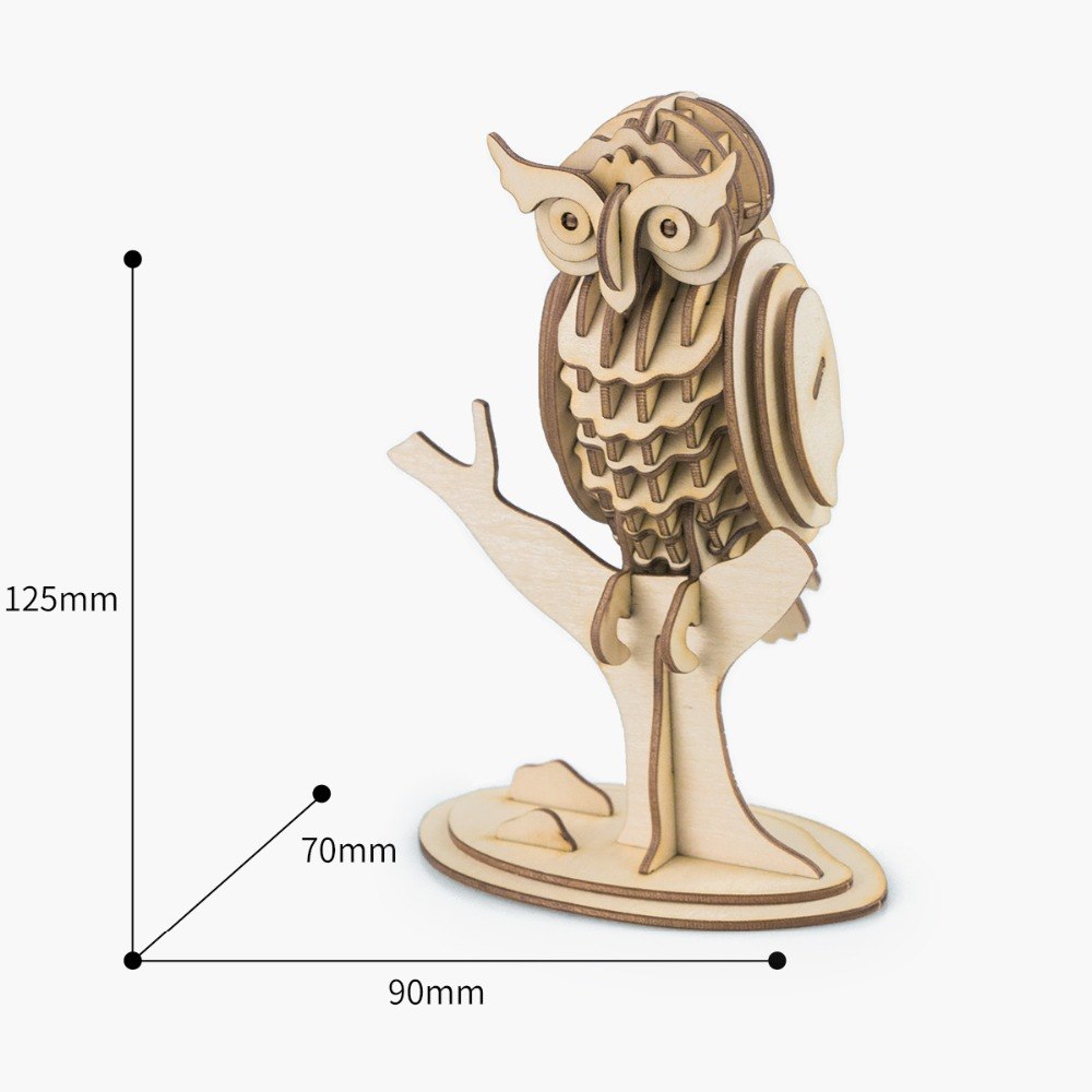 3D wooden puzzle game hobbies for educational baby & toddler popular Owl TG252