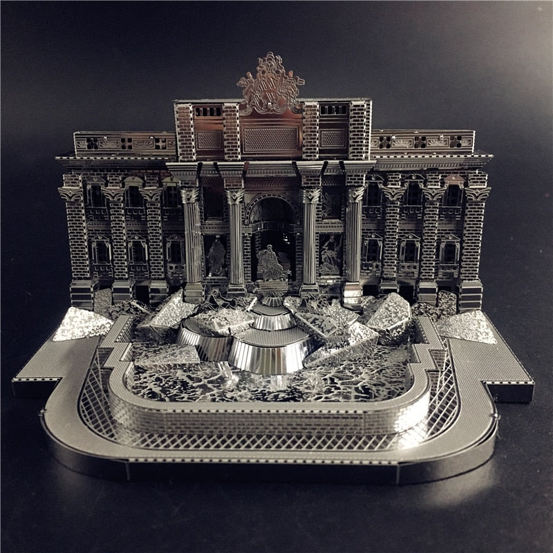 3D Metal model kit Trevi Fountain Building Model DIY 3D