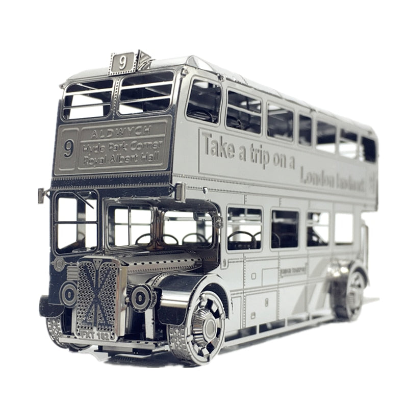 3D Metal model kits London Bus Car Assemble Model puzzle I22207 2 sheets DIY 3D Laser Cut Toy