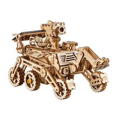 4 Kind Wooden Solar Energy Powered 3D Moveable Space Hunting DIY Model Creative Toy Gift for Child Adult LS402