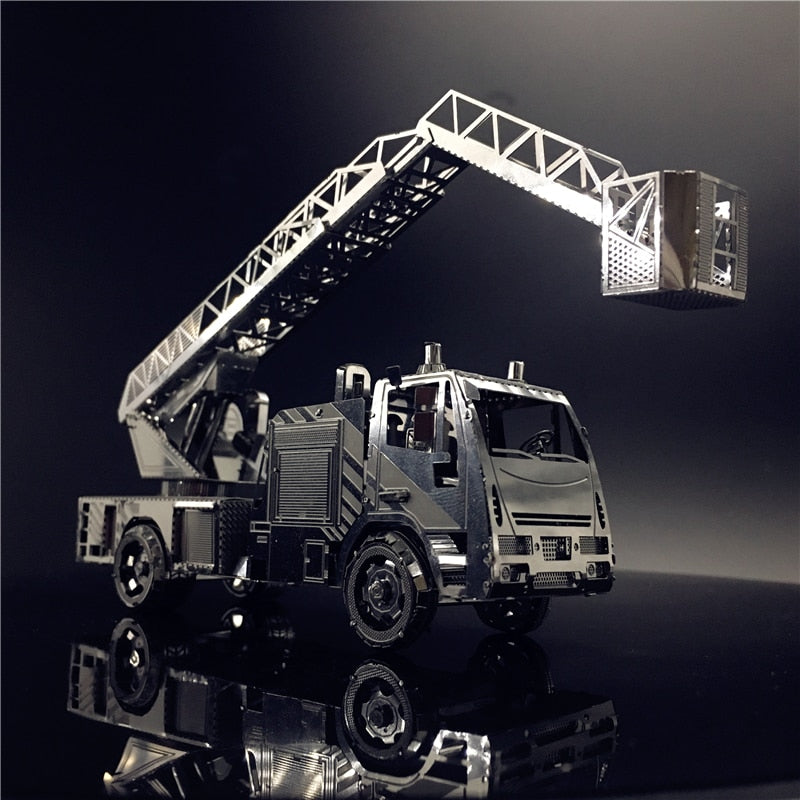 3D Metal Puzzle model kit Fire engine with ladder DIY 3D