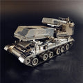 3D Metal model kit 122mm Multi-Barrel Rocket Launcher Voertuig DIY 3D