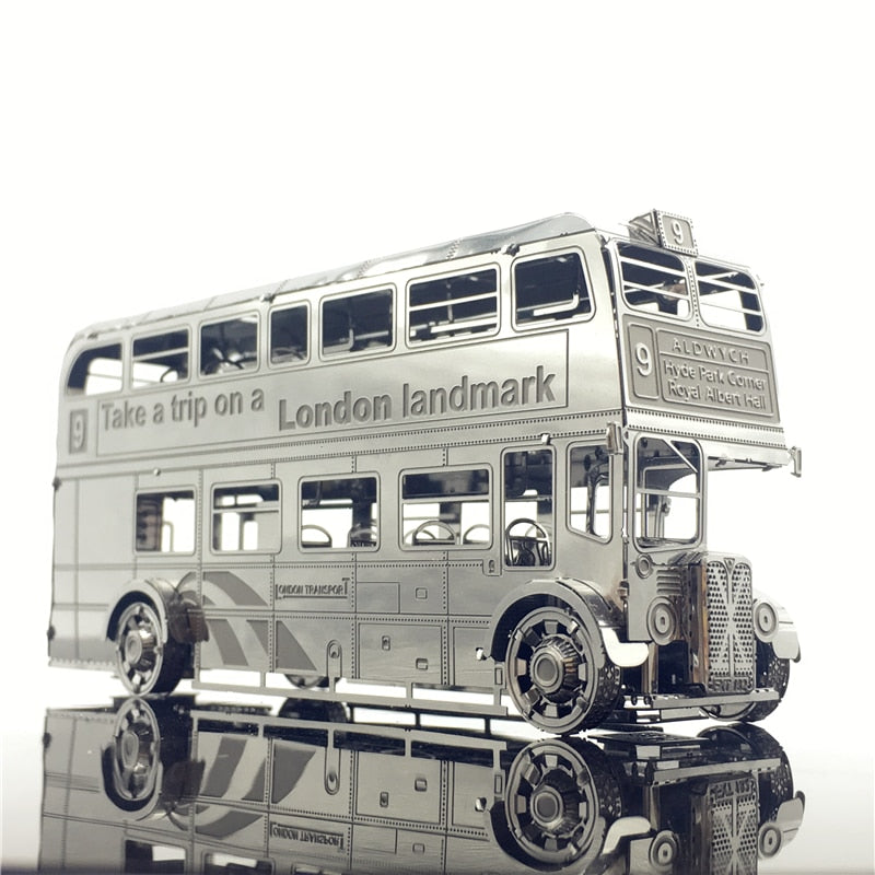3D Metal model kits London Bus Car Assemble Model puzzle I22207 2 sheets DIY 3D Laser Cut Toy