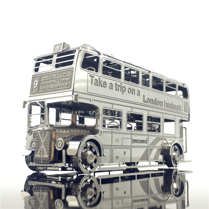3D Metal model kits London Bus Car Assemble Model puzzle I22207 2 sheets DIY 3D Laser Cut Toy
