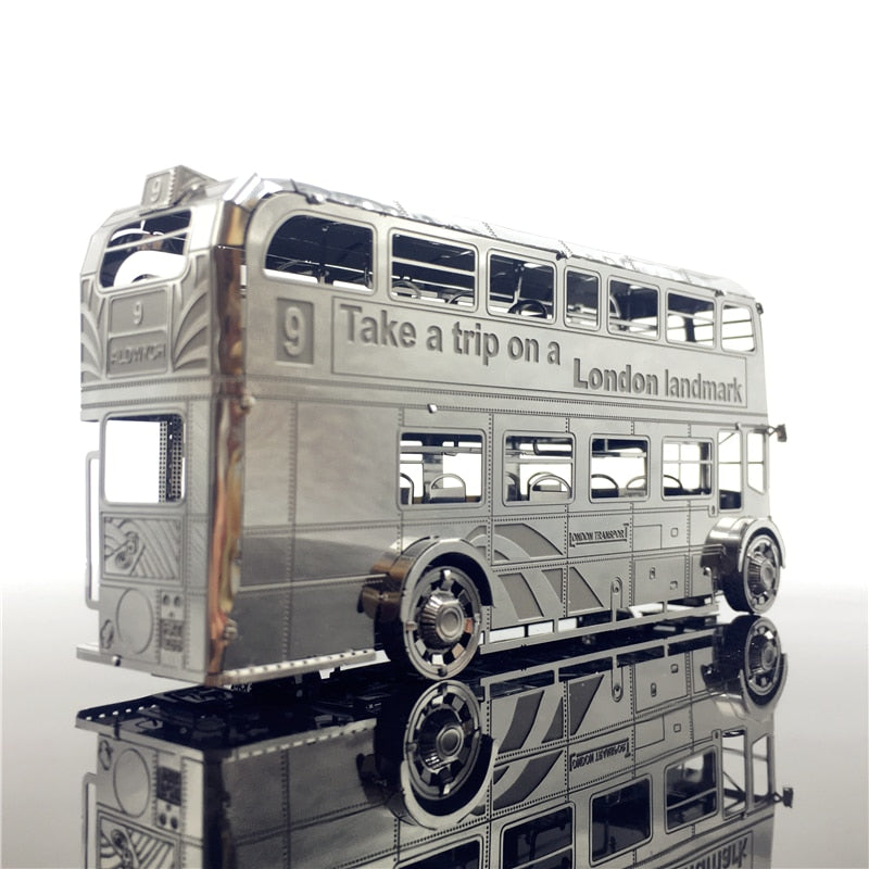 3D Metal model kits London Bus Car Assemble Model puzzle I22207 2 sheets DIY 3D Laser Cut Toy