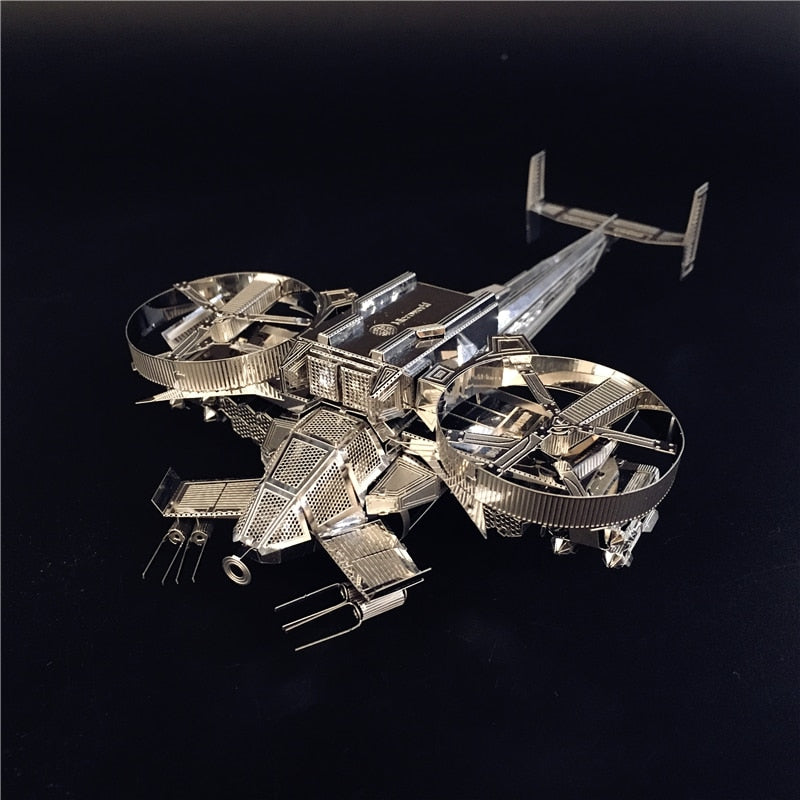 3D metal Puzzle Avatar Scorpion helicopter model DIY laser cutting
