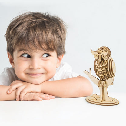 3D wooden puzzle game hobbies for educational baby & toddler popular Owl TG252