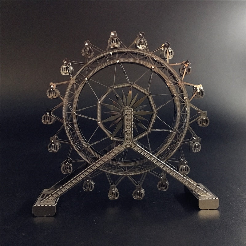 3D metal puzzle Ferris Wheel architecture DIY Assemble Model Kits Laser Cut (Ferris Wheel)